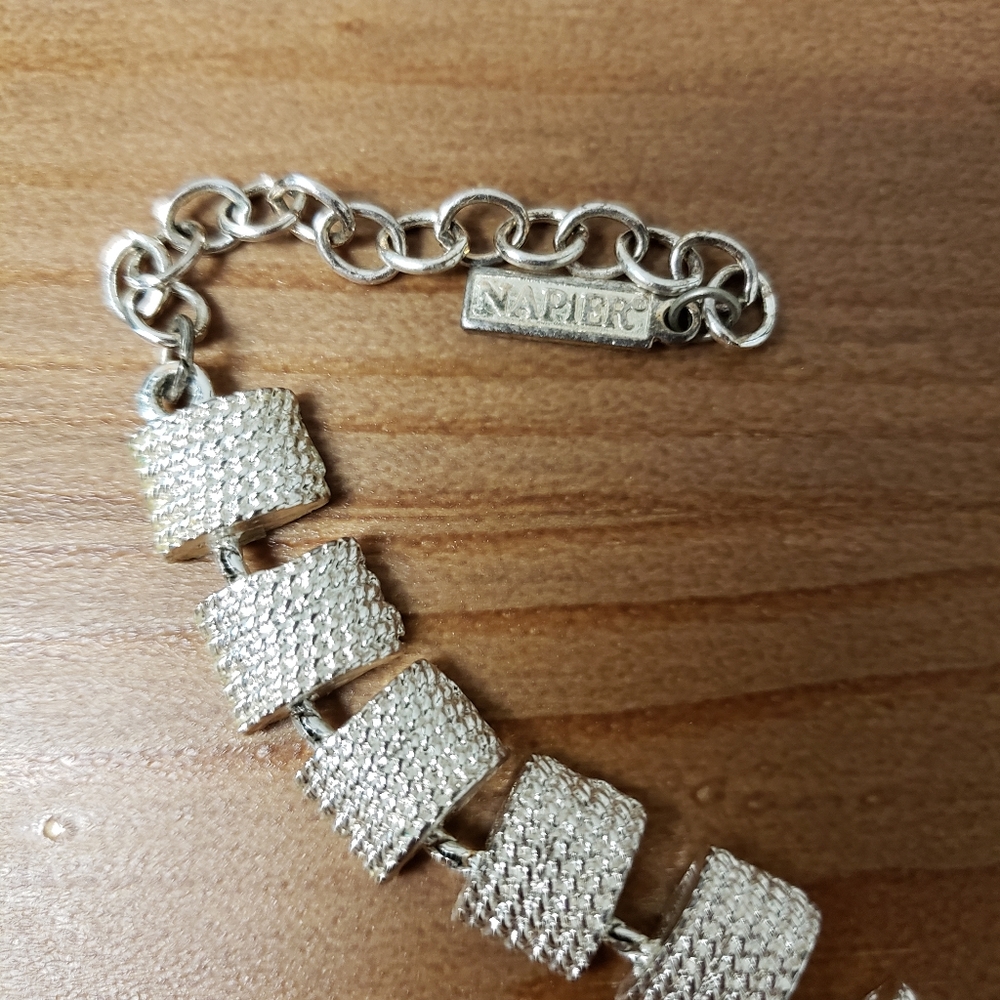 Napier Silver Necklace and Bracelet - Picture 6 of 7